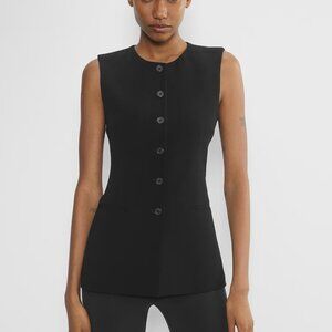 Aritzia Juris Long Blazer Vest Black Size 8